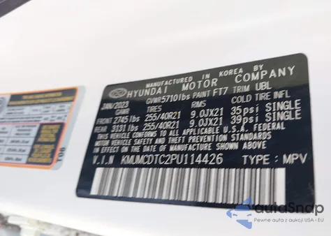 2023 Genesis Gv70 3.5T Awd Sport from USA, damaged, VIN KMUMCDTC2PU114426